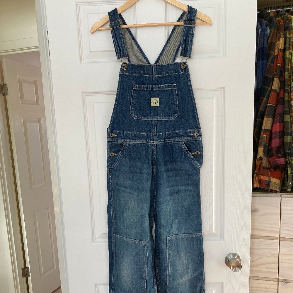 Hey Gang Knee Patch Overall Jean